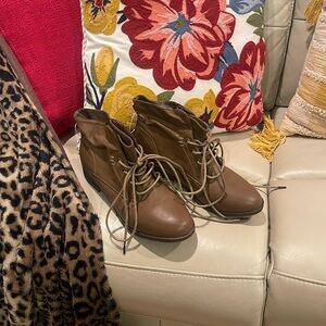 Brown booties. New with tags